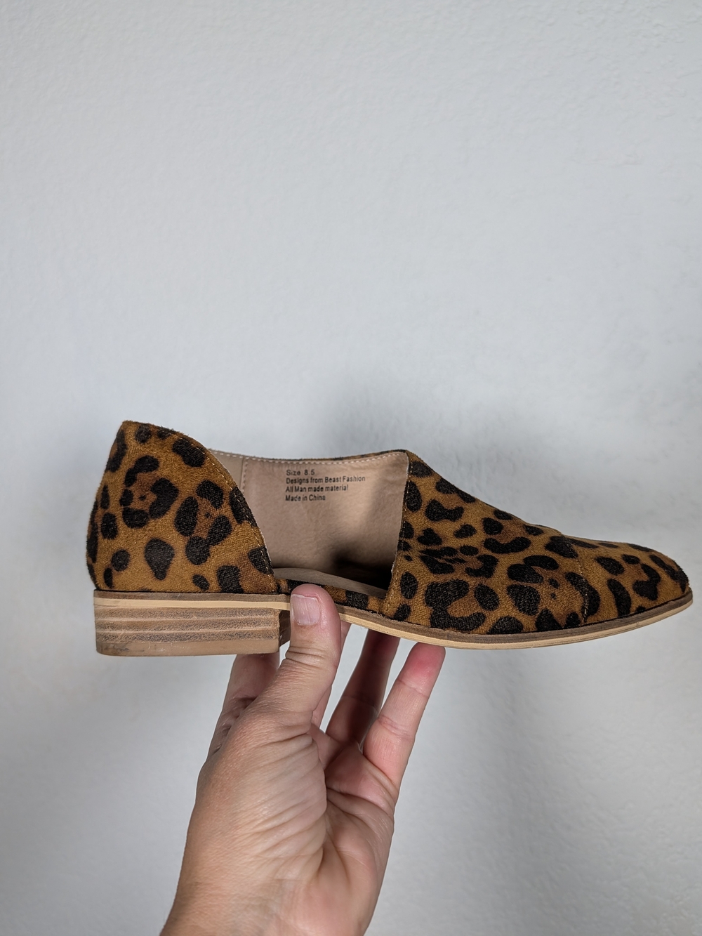 BEAST FASHION Leopard Print Slip-On Loafer, Size 8.5